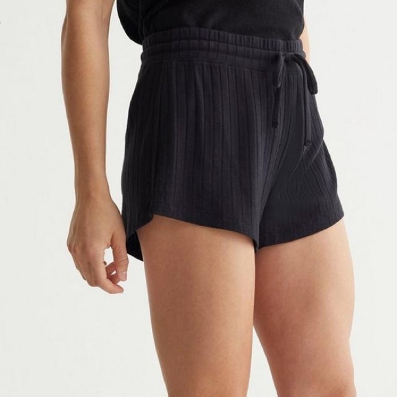 🆕 Lucky Brand Hacci Rib Short in Jet Black | “So Cute & Versatile!!” | NWT - Picture 6 of 14